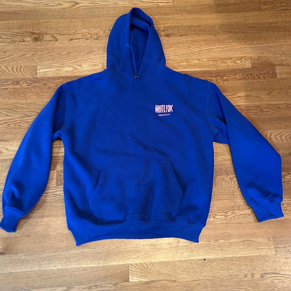 Blue and Pink White Fox Hoodie